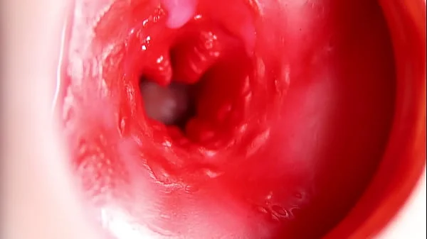 This beautiful pussy is pulsating and squeezing my cock! Camera inside the hole!