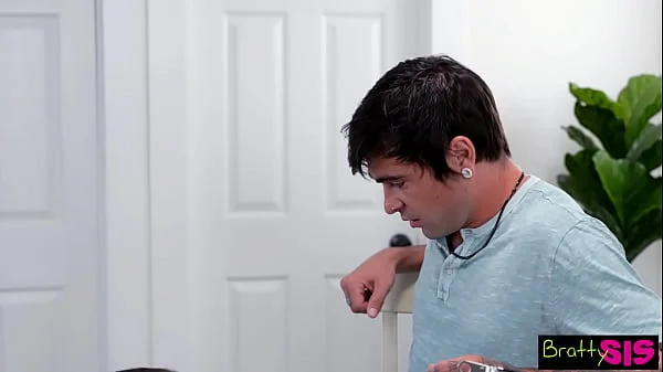 Lana Smalls Distracts with her nipples teasing Stepbro right  into Her Pussy Trap - S33:E6