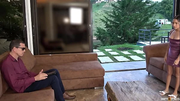 I FUCK A BLIND MAN'S DAUGHTER NEXT TO HIM, CUM DROPS ON HIM AND HE THOUGHT IT WAS CREAM