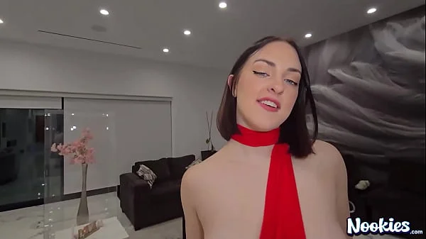 Valentine Creampie! Porn newcomer Lucy Lotos POV