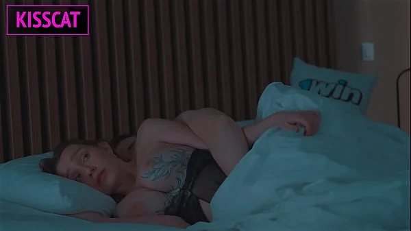 Step son Touches Step mom's Tits in Shared Bed and She Fucks Him Cowgirl the Next Day