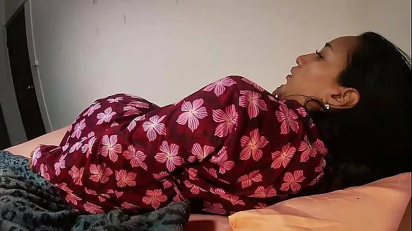 Step Mom shared bed with step son while her Husband is Working - Leyne Rodriguez