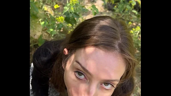 POV Hiking Trail Blowjob w/Petite Romanian Cutie Nadia Noja [Partial Video]