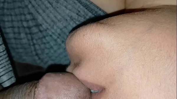 Step brother rubbed and fucked the smooth pussy