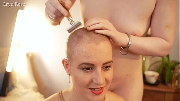 Scarlot Rose Full Head Shave with Eryn Rose