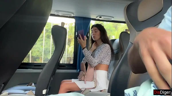 Public Dick Flash - I Pull Out Dick in Bus Full Of People And Stranger Makes Me Cum With Her Hand