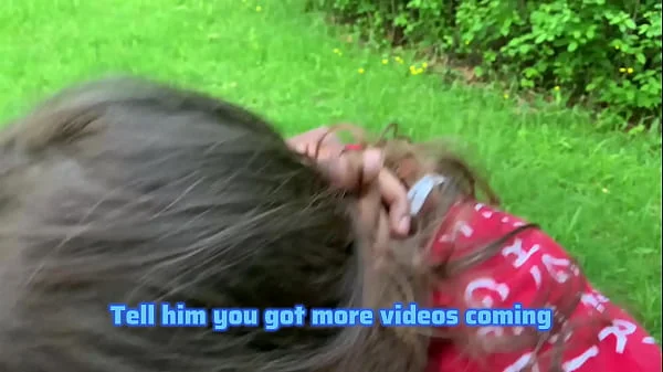 Lesbian best friend sucks dick on the park bench