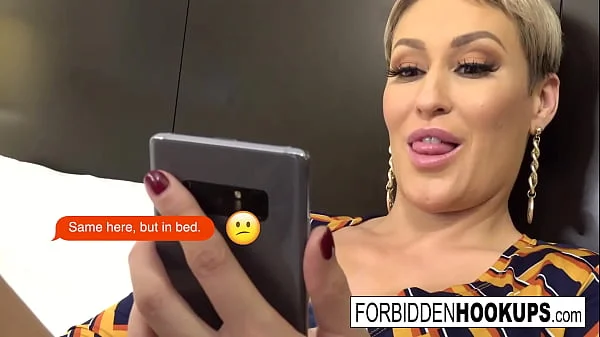 Busty MILF hooks up with her step-daughter