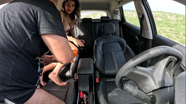 Larissa Cortez sai com Creampie no cú após camisinha estourar na carona - Praia do Futuro - Fortaleza - CE