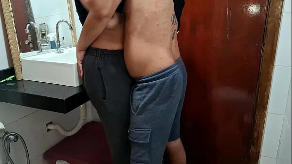 Catching the maid in the bathroom while the wife sunbathes