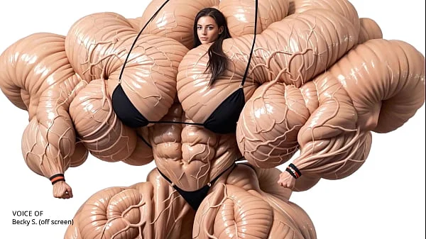 How big can she get? Pump Factory brings massive muscle growth to subject Natasha