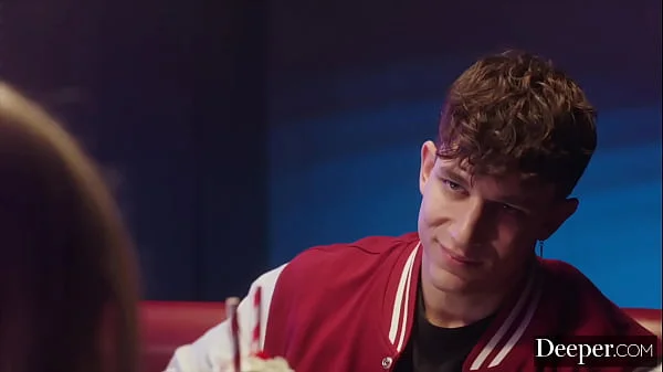 Deeper. Fun sized Cuties Coco Lovelock and Madi Collins Share Parker's Cock