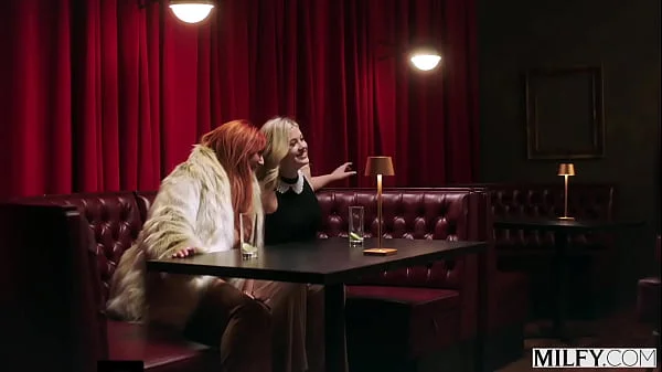 MILFY Curvy MILF Lauren Phillips And Blonde Hottie Ashley Alexander Devour Bartender's BBC