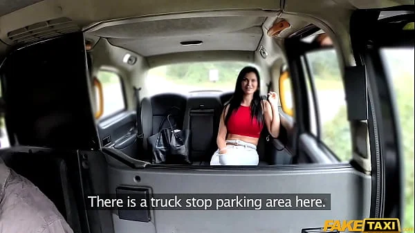 Fake Taxi - Jasmine Jae gets a workout on the back seat and pees outside FULL SCENE