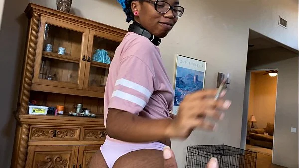 Top Off Till Spurt Cum From Bald Big Titty Ebony Cleo Panda