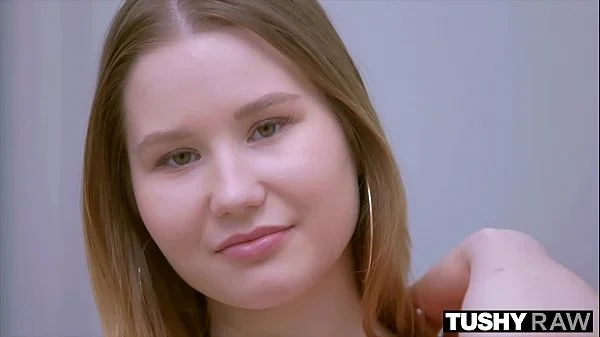 TUSHYRAW Hot babe loves getting her ass ga wide open