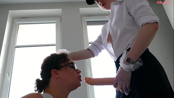 Extra Skinny Travesty Girl Hard Fucking Big Milf with Massive Tits!