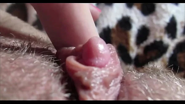 Big clit orgasm closeup hd