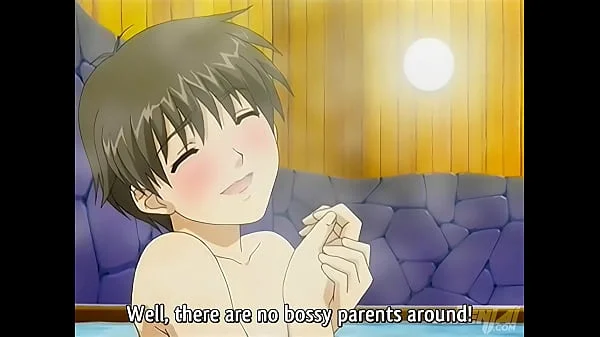 Hentai - I Get a Boner While My Stepmom Gives Me a Bath [Uncensored] [Subtitled]