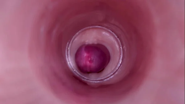 Female Insemination - Internal Camera Captures Deep Male Ejaculation