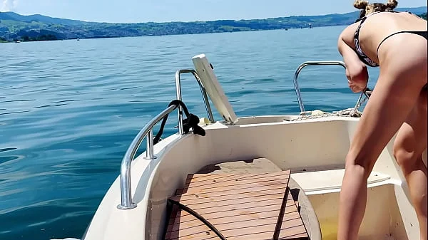 Boat Wash in sexi Thong Swimsuit: Summer is here