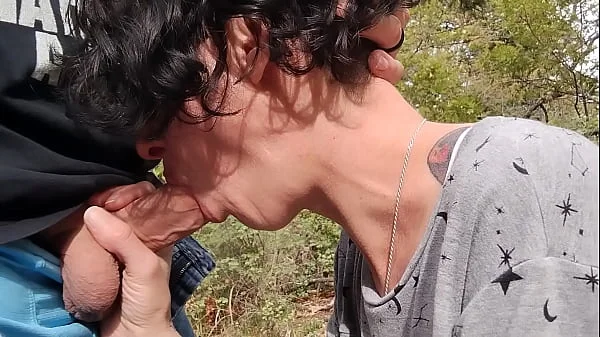 Blowjob in the woods