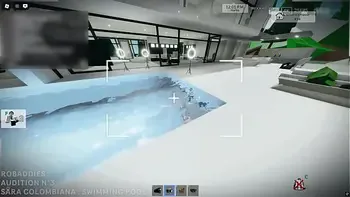 ROBADDIES - AUDITION N°3 - SARA HOT COLOMBIAN GIRL GIVES A BLOWJOB IN THE SWIMMING POOL