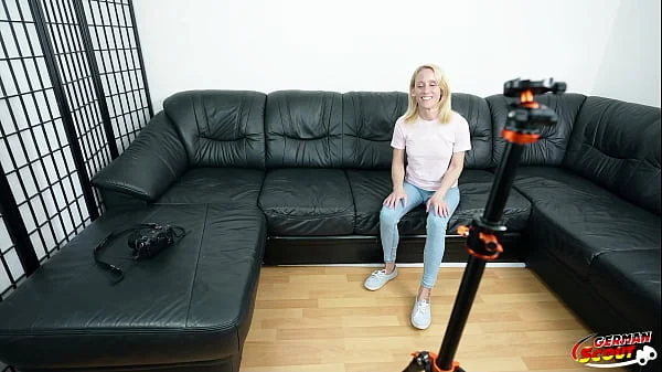 GERMAN SCOUT - Skinny Mature Melisa Rose Pick Up for no Condom Casting Fuck