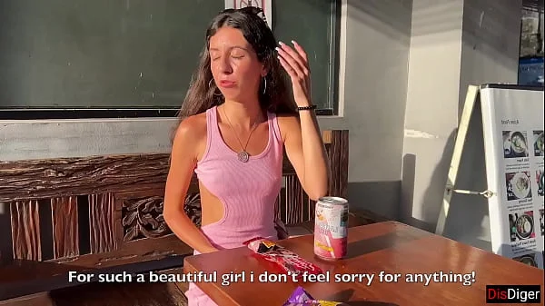 Cumwalk in Public Supermarket - Facial Fetish Outdoor Blowjob