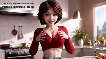 Big Hero 6 Aunt Cass cosplay Sensual Nipple Play and Passionate Kitchen POV Sex | Uncensored Hentai AI generated