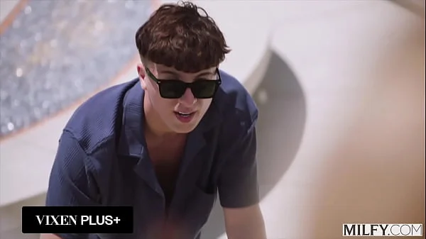 MILFY Busty Blonde MILF Laura Bentley Can't Resist Pool Boy's Thick Cock