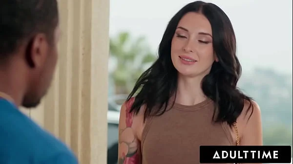 ADULT TIME - Charlotte Sins Pleases Desperate Hubby By Letting Him FUCK HER ASS For The First Time!