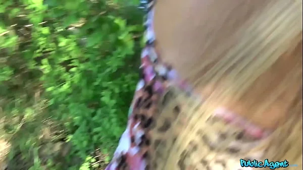 Public Agent - Georgie Lyall get naked and has sex outdoors in public place