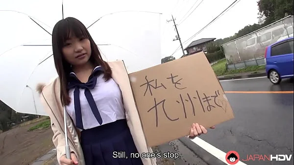 Big titted Japanese woman Mikoto Mochida sucks cock in the car,uncensored.