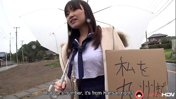 Big titted Japanese woman Mikoto Mochida sucks cock in the car,uncensored.