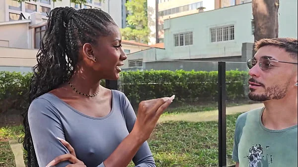 Jenny Pretinha, 20 years Brazilian tall ebony beauty with perfect breasts, gives her ass on the street for 10usd (DAP, Anal, 2on1, big cock, streetworker) OB532