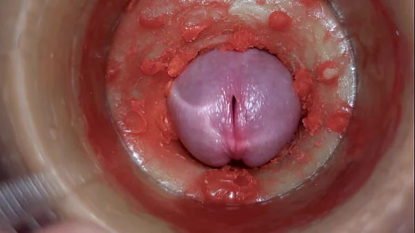Camera Inside Deep Pussy Captures Huge Ejaculation of Sperm 4k