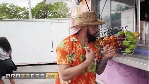 BRAZZERS - Anna Chambers Gets Naughty Behind The Counter And Fucks James Angel In The Food Truck