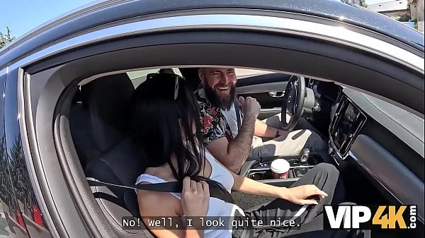 VIP4K. Milena Ray says YES to a public sex... Before her BF speaks