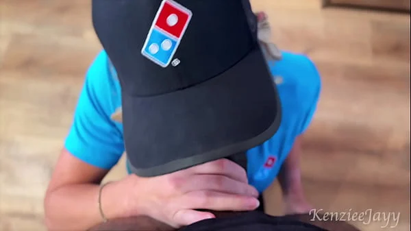 Pizza Delivery Girl Gets A Big Black Sausage And Her Face Covered In Cum!