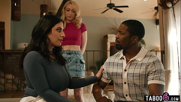 Busty bisexual Arab wife wants a divorce from her black husband