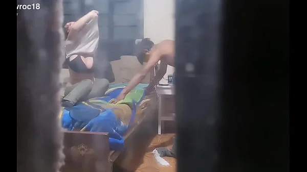 Spying on my step sister while her boyfriend fucks her and jacking off to them