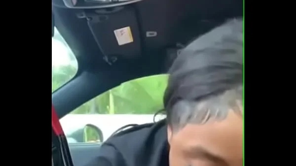 Black sister sucking bbc in car