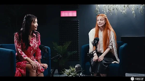 Lesbian Redhead Freezes Time And Makes Asian Babe Her Sex Slave - Lezdom Hardcore Sex