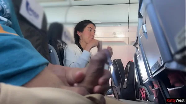 Public Cock Flashing in Airplane - Girl Brought Me To Cum In 2 Minutes