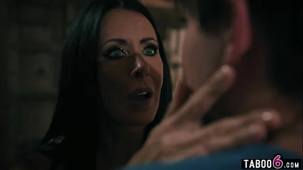 4 MILF stepmoms fuck their stepson together in this twisted story