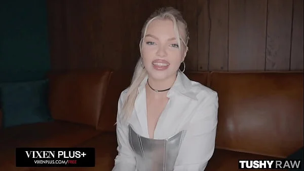 TUSHYRAW Anal-Curious Blonde Ashby Winter Gets Her Tight And Tiny Ass Stretched Out