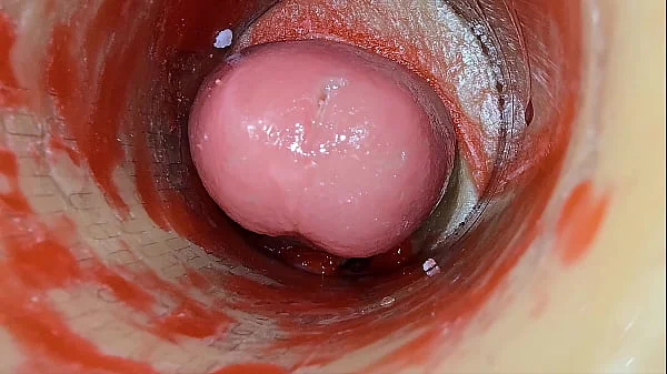 Camera Inside Deep Pussy Captures Dose Ejaculation of Sperm ASMR