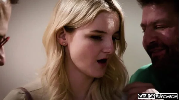 Teen gets uncomfortable by her sex lusting pervy neighbors