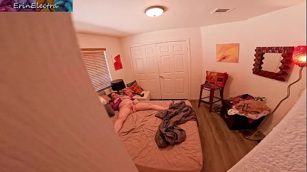 Caught peeping, stepmom lets you masturbate with her and cum in her pussy